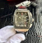 Copy Hublot Spirit Of Big Bang Chronograph SS Black Bezel Watch